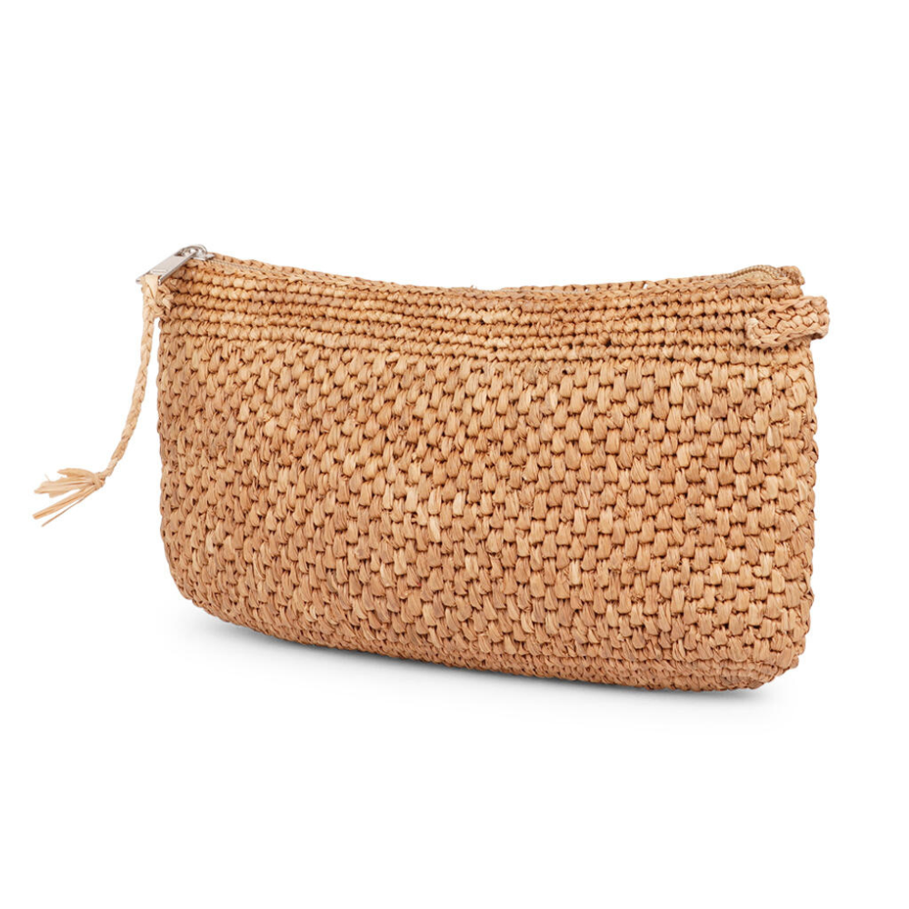 Meliso Woven clutch - Toasted Nut